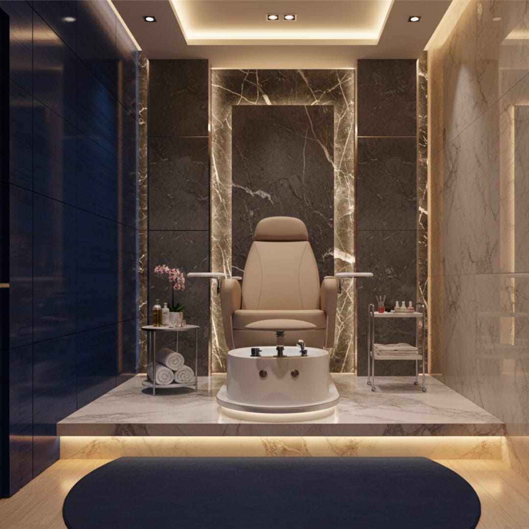 Aura- poltrona podologia premium con lavabo integrato