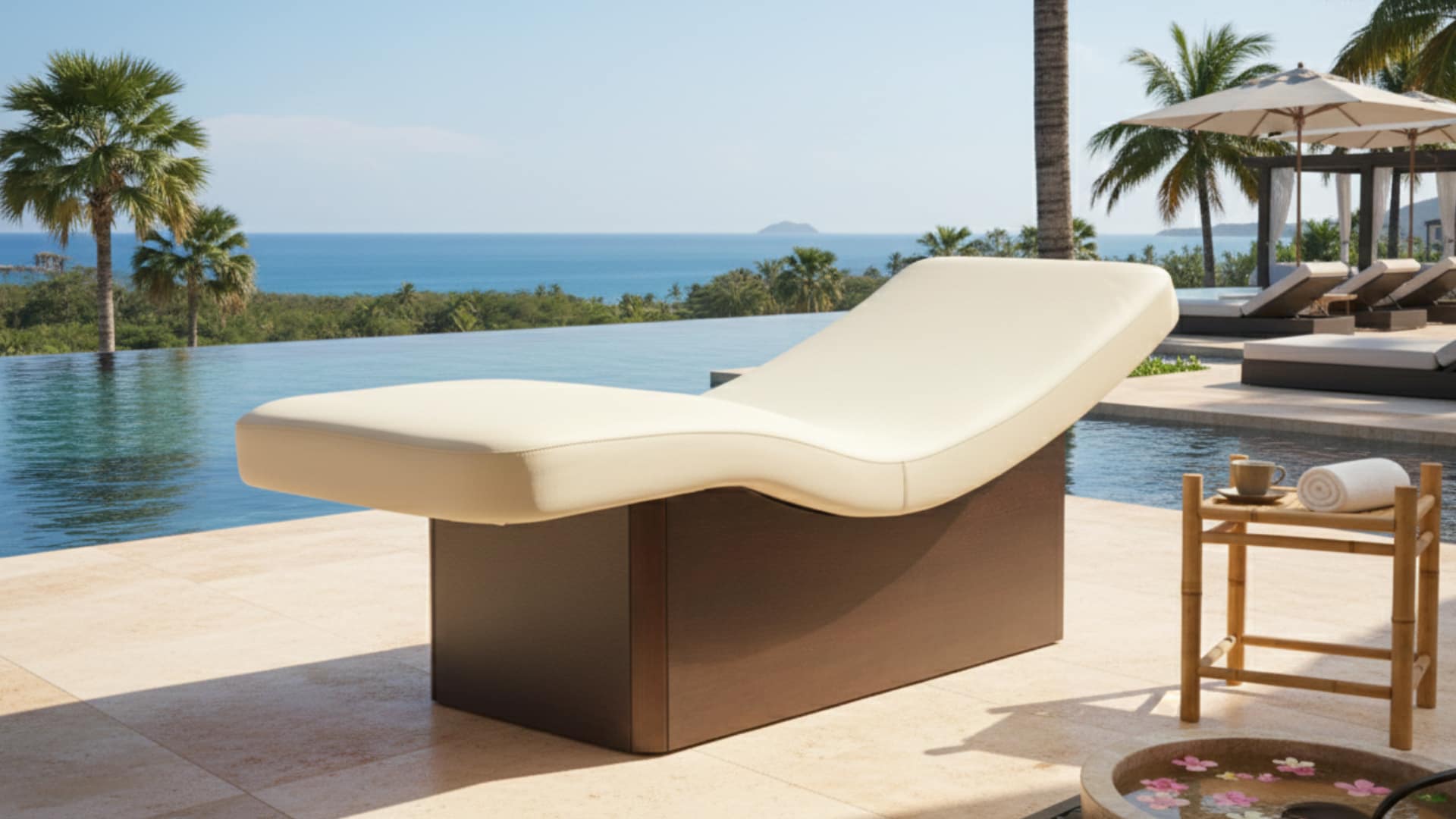 wave Chaise Longue Ergonomica per SPA